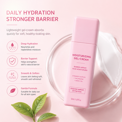 Moisturizing Gel Cream with Niacinamide & Ceramide – Daily Hydration & Skin Barrier Care