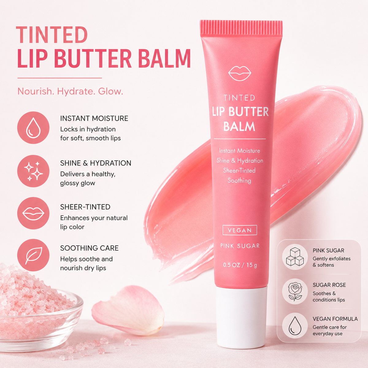 Moisturizing Tinted Lip Balm – Soft Shine Daily Lip Care
