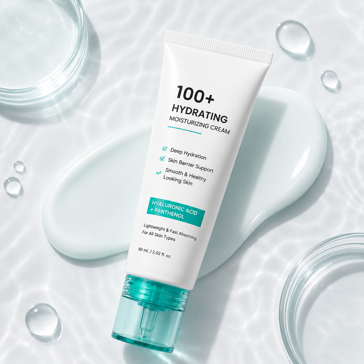 Hydrating Moisturizing Cream with Hyaluronic Acid & Panthenol – Daily Skin Barrier Care