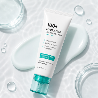Hydrating Moisturizing Cream with Hyaluronic Acid & Panthenol – Daily Skin Barrier Care
