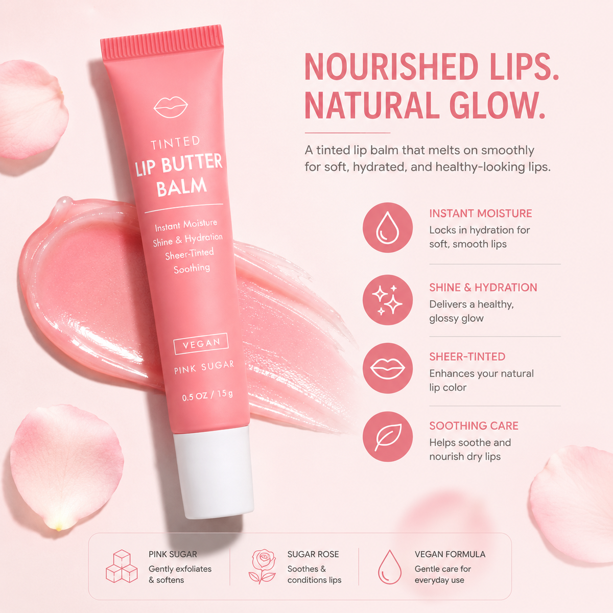 Moisturizing Tinted Lip Balm – Soft Shine Daily Lip Care